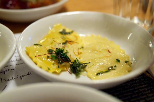 Steirische Schlutzkrapfen mit Salbeibutter Steirische Schlutzkrapfen mit Salbeibutter