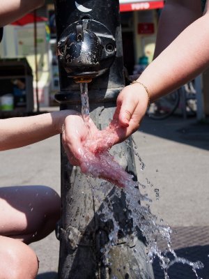 Trinkbrunnen am Karmelitermarkt Trinkbrunnen am Karmelitermarkt