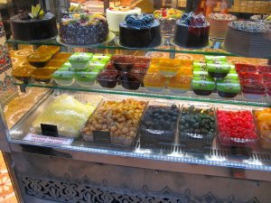 Auslage von Hafız Mustafa Kandierte Früchte in der Auslage von Hafız Mustafa