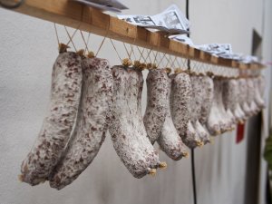 Mangalitza-Salami von Roman Thum Mangalitza-Salami von Roman Thum