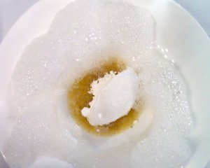 Kokos, Ananas, Rum, Piña Colada Bubbles II Der Kern des Desserts: Kokoseis, Rumgelée