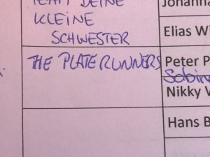 Team-Anmeldung The Plate Runners Team-Anmeldung bei der Vienna Foodie Quest 2015 für The Plate Runners