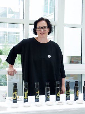 Barbara Klein Barbara Klein (Ölmühle Fandler) am Foodcamp 2014